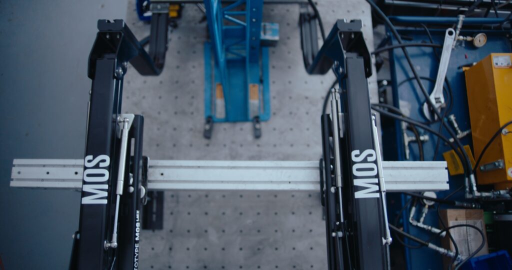 The MOS UpLift™ being tested at Faction Bike Studio